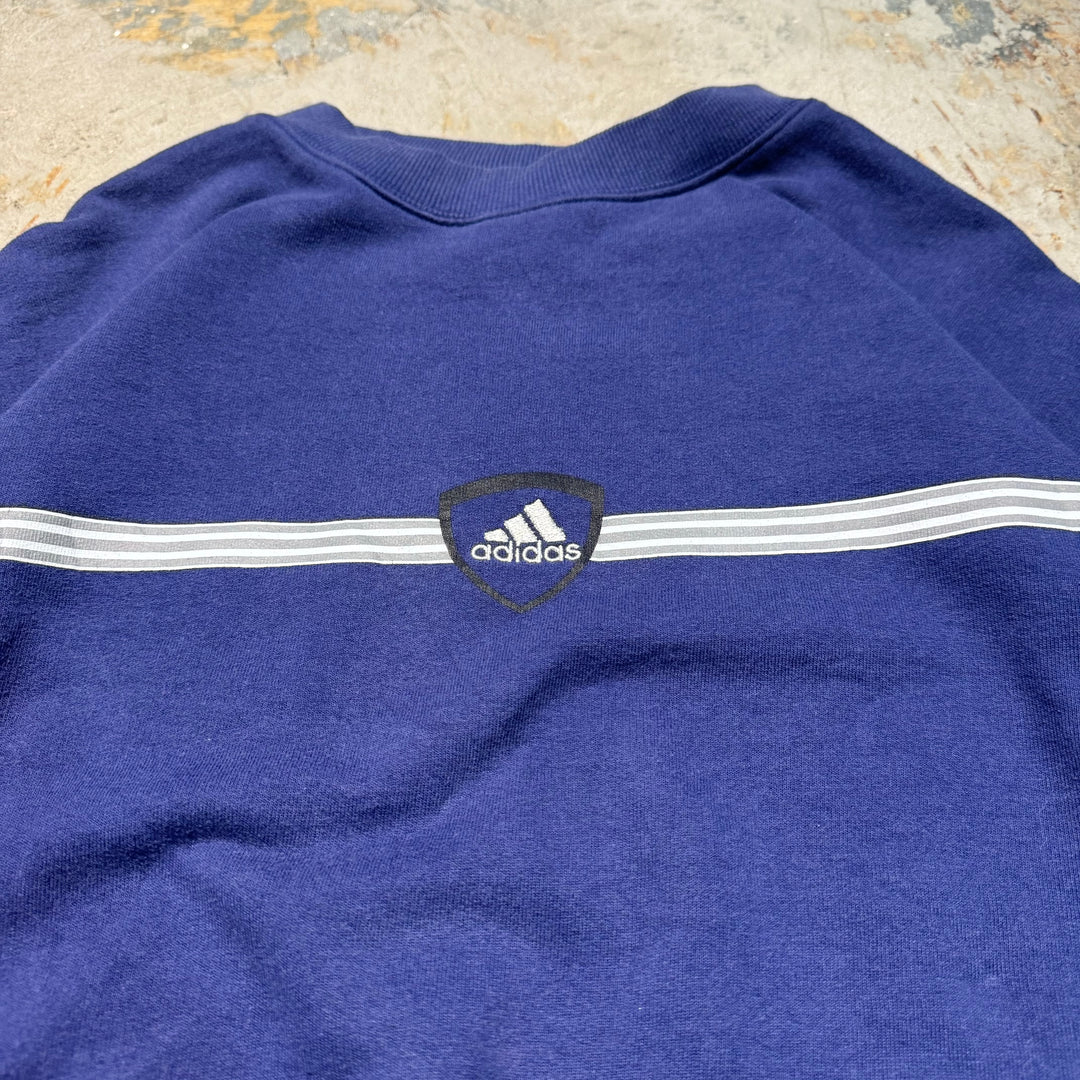 빈티지 adidas/adidas/승무원 넥 스웨트 셔츠/사이즈 L 등가
