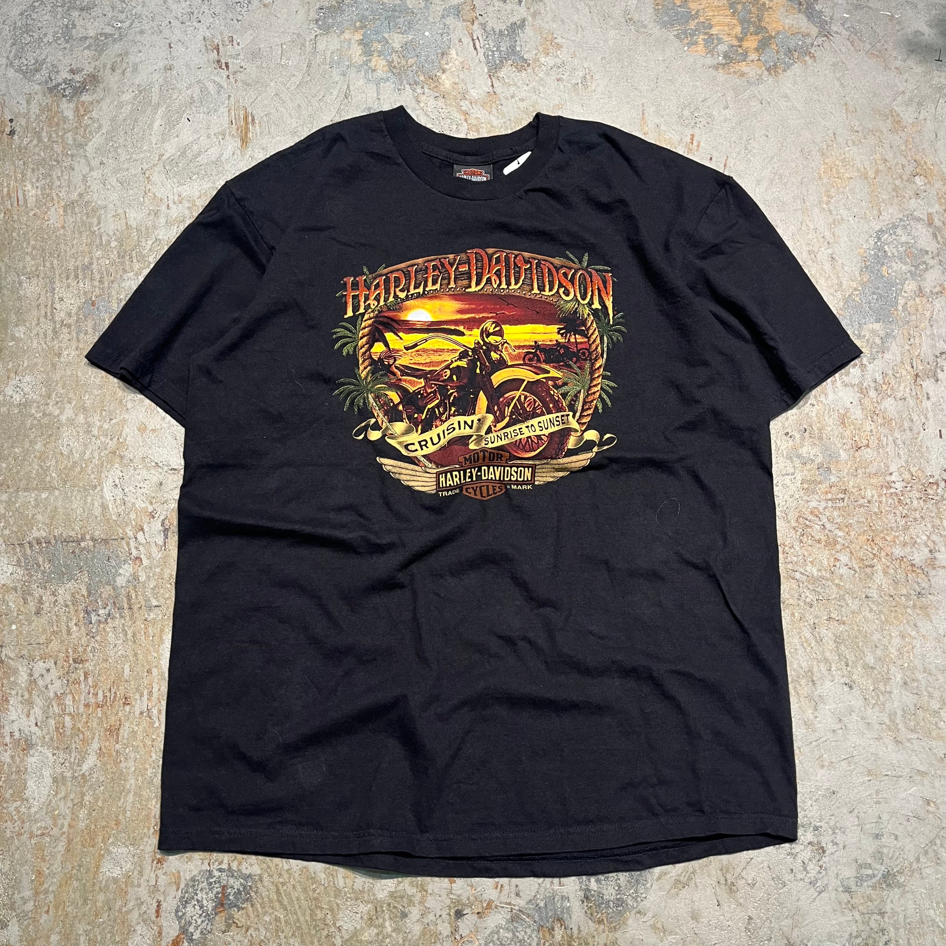 古着 Harley-Davidson/ハーレー ダビッドソン ハワイ州 ホノルル プリントTシャツ サイズXL – 古着屋 MUJIN