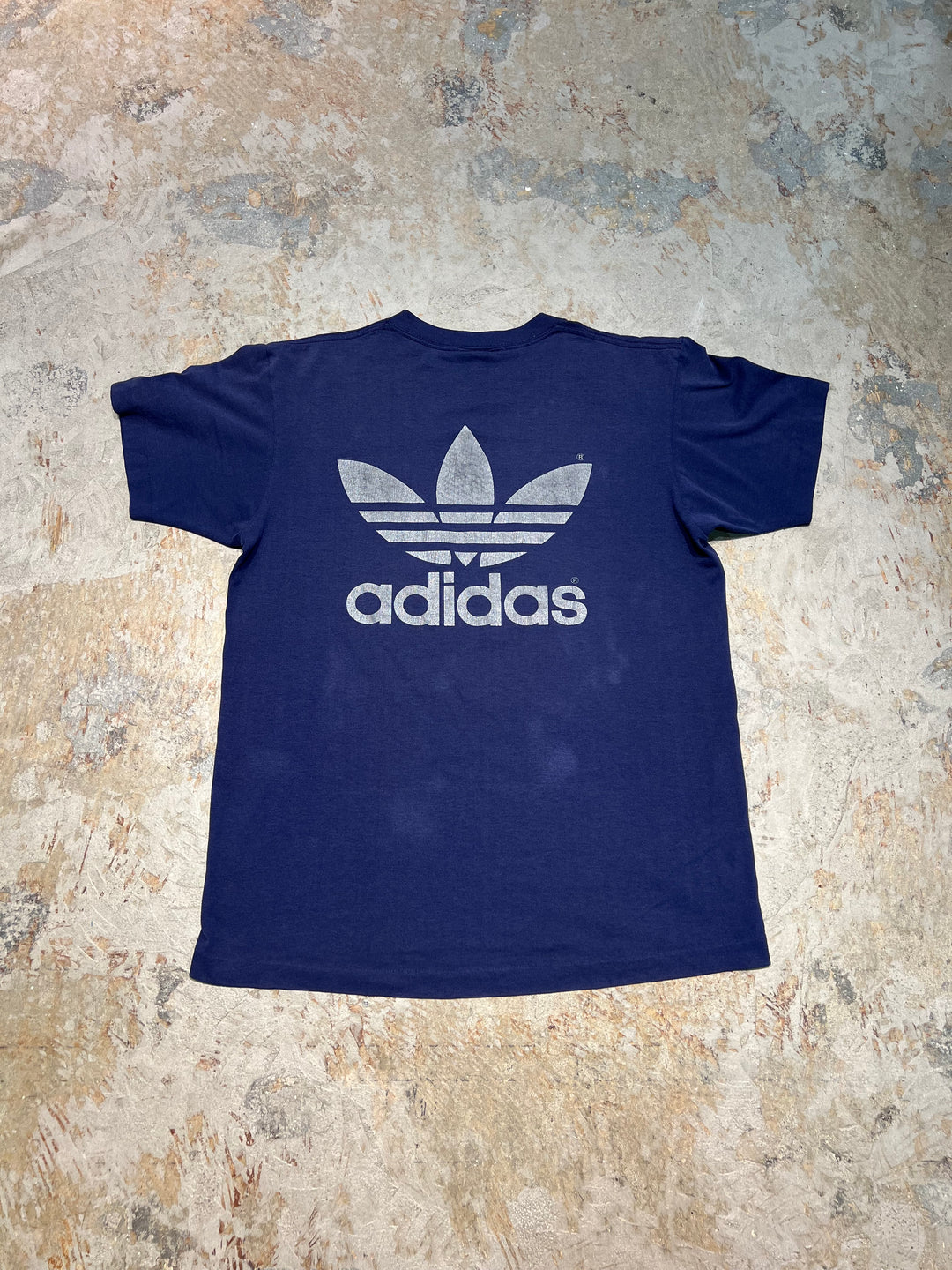 #MA196 古着 USA製 80's adidas/アディダス / ヴィンテージ シングルステッチ プリントTシャツ/サイズL