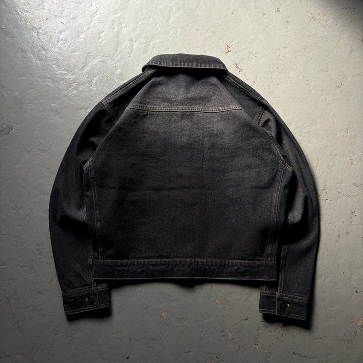 ウォッシュペイントデニムジャケット/セットアップ着用可