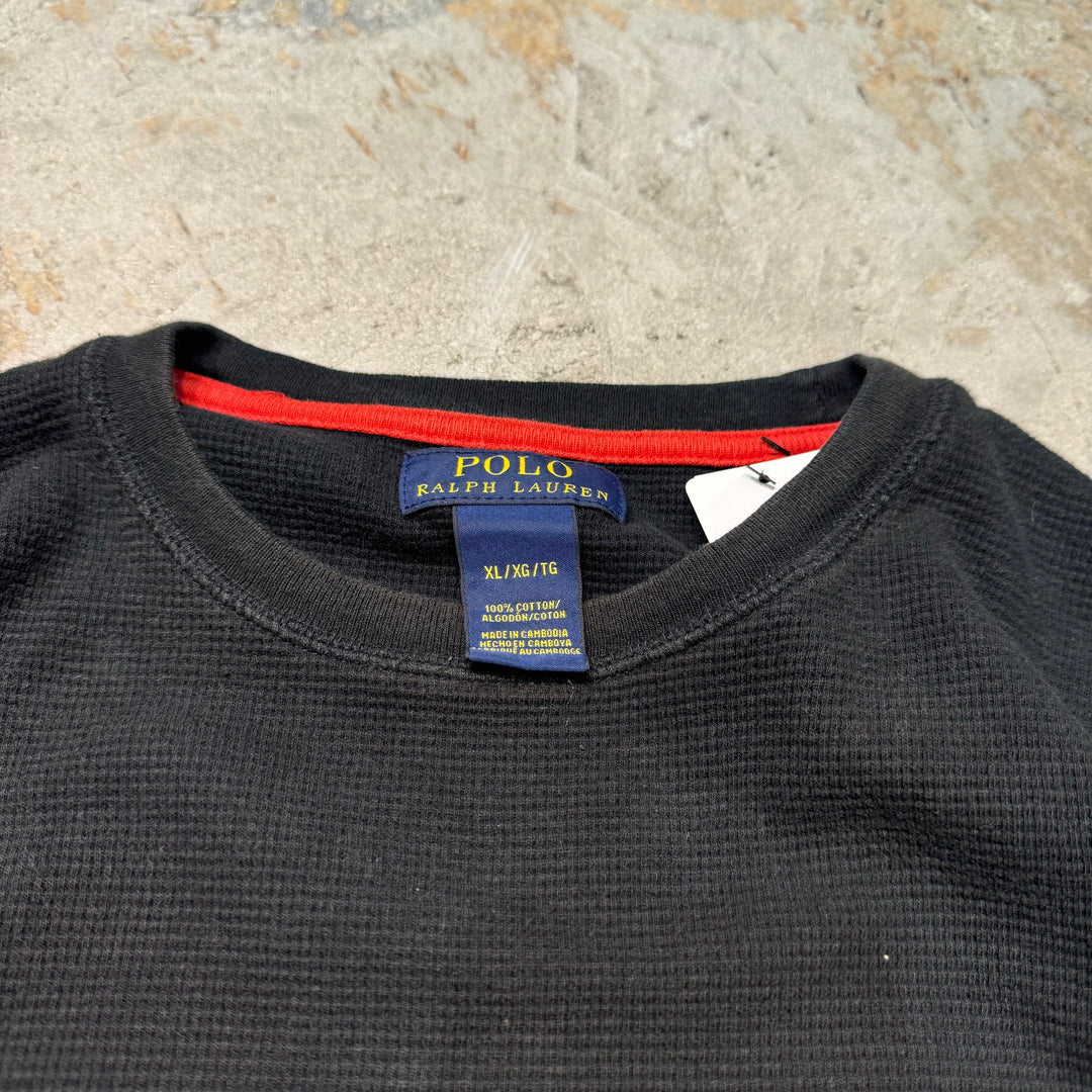중고 의류 Polo Ralph Lauren/Polo Ralph Lauren/Crew Neck Waffle Long Sleeve T-Shirt/Size XL