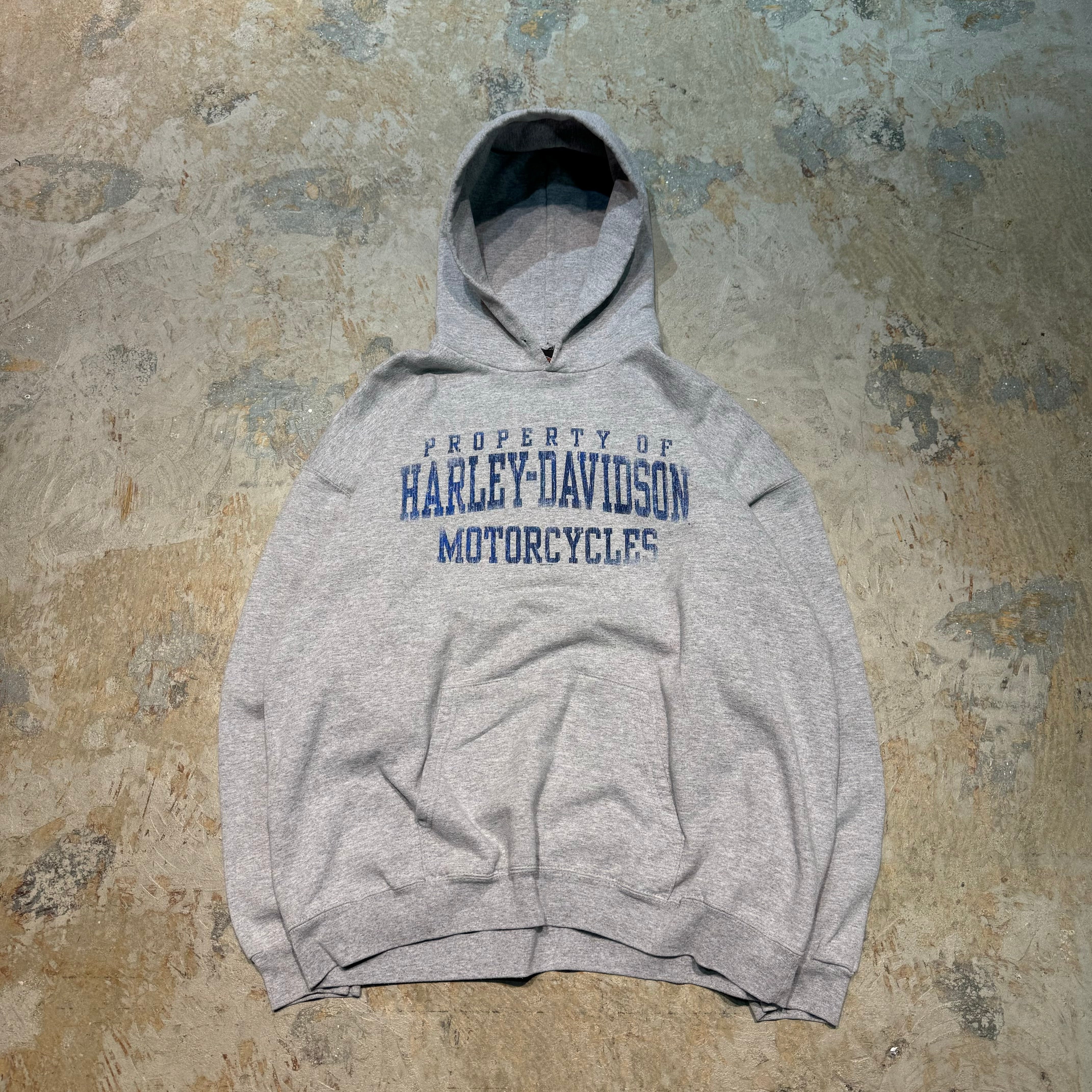 Harley-Davidson グレー パーカー　XL 古着 HARLEY-DAVIDSON/ハーレーダビットソン/スウェットプルオーバー