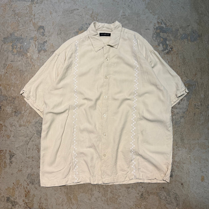 古着 USAVINTAGE/ シルク半袖シャツ/ 無地/ サイズXL