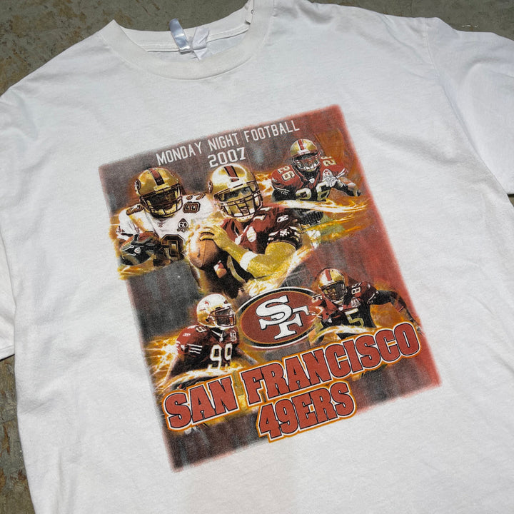 古着 SAN FRANCISCO 49ERS/サンフランシスコフォーティナイナー/NFL/プリントTシャツ/サイズXL相当