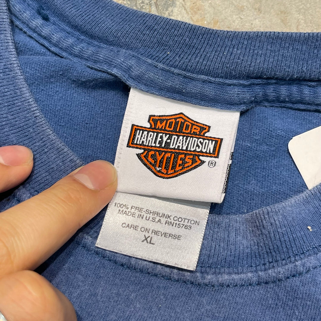 古着 USA製 Harley-Davidson/ハーレー ダビッドソン / カリフォルニア州 サンディエゴ ストア / プリントTシャツ / サイズXL