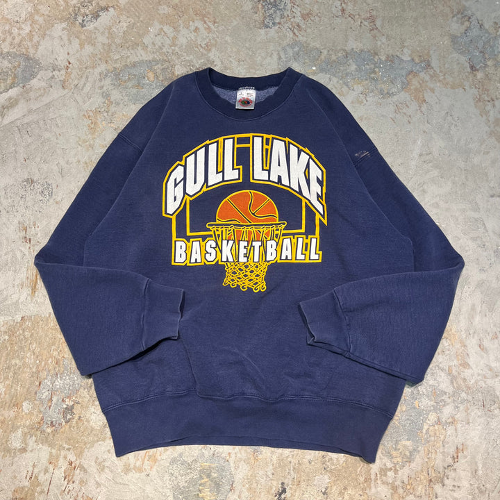 #4077 古着 FRUIT OF THE LOOM/フルーツオブザルーム/Crew Neck Sweat Shirts/クルーネックスウェット/GULL LAKE BASKET BALL/MADE IN U.S.A/サイズL