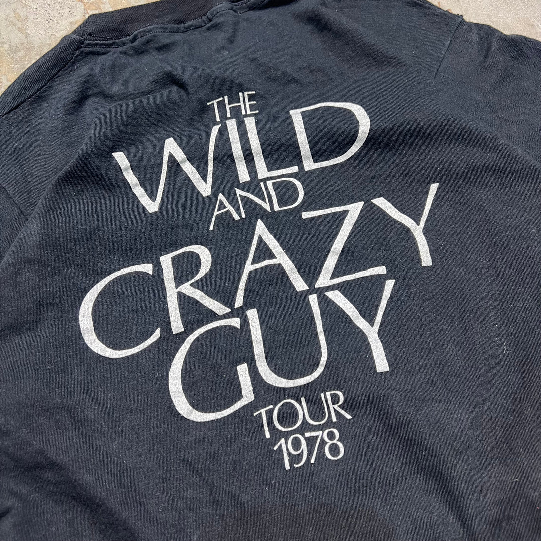 古着 78's Steve Martin/Wild and Crazy Guy Comedy Tour/ヴィンテージ シングルステッチ プリントTシャツ/サイズS-M相当