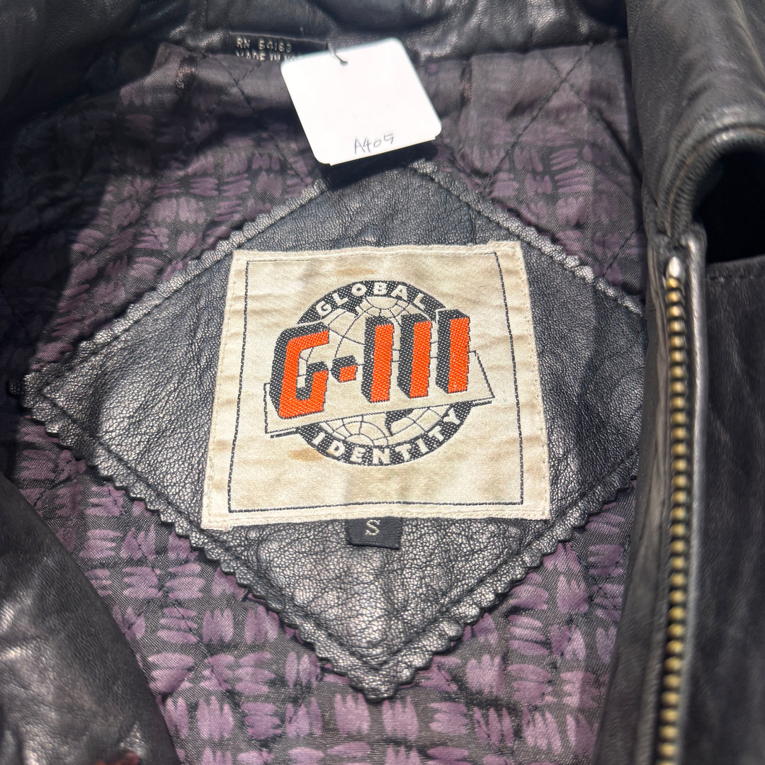 古着 USAVINTAGE/ジップアップレザージャケット/ サイズS