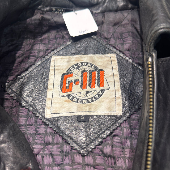 古着 USAVINTAGE/ジップアップレザージャケット/ サイズS