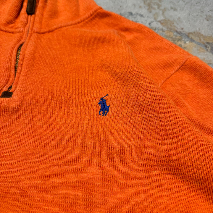 古着 POLO by Ralph Lauren/ポロラルフローレン/ハーフジップニットセーター/サイズS