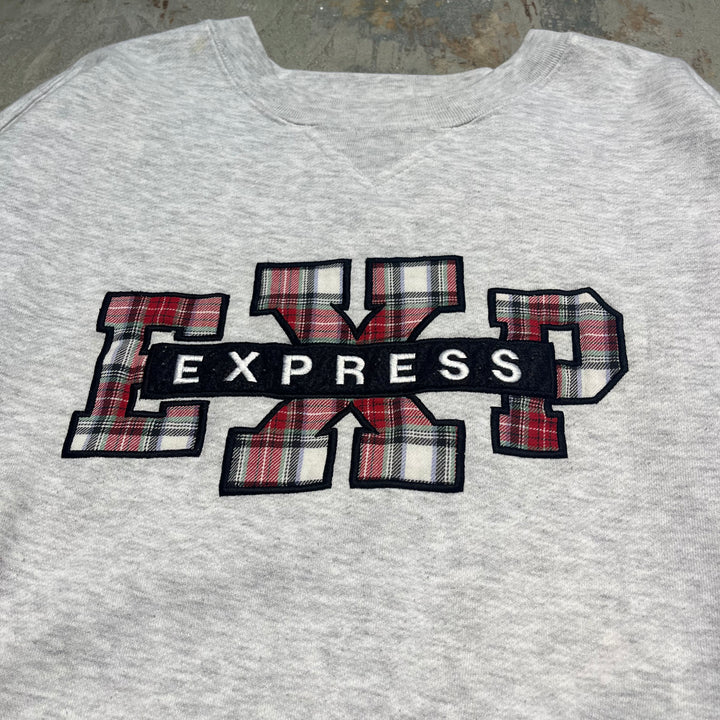 #1909 Old clothes/EXPRESS/Crewneck sweat/College logo/Size L