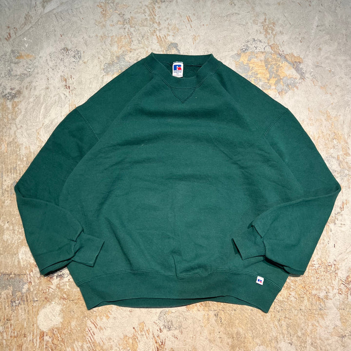 #3502 古着/Russell/ラッセル/Crewneck sweat/クルーネックスウェット/無地/MADE IN U.S.A/サイズXXL