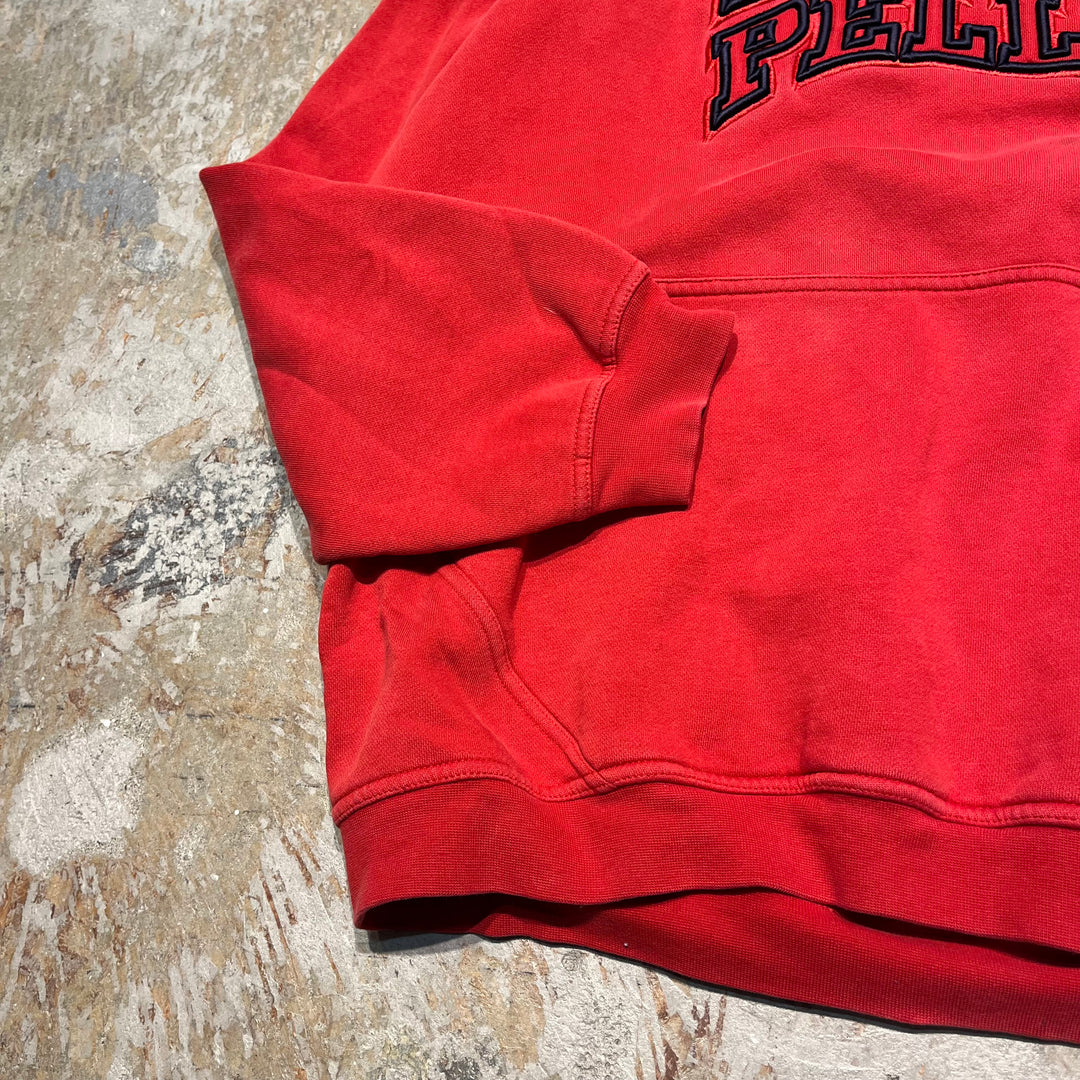 #4154 古着 PELLE PELLE/ペレペレ/Pull over Parker/プルオーバーパーカー/ロゴ刺繍/HIPHOP/サイズL