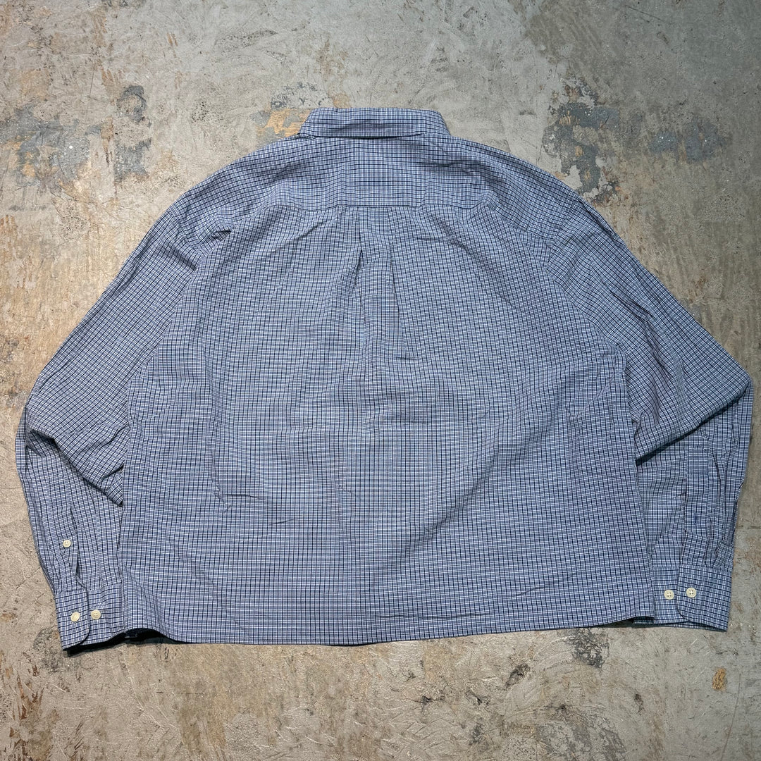 古着 90's~00's GAP/ ギャップ/ 長袖シャツ/ チェック柄/ リメイク/ サイズL