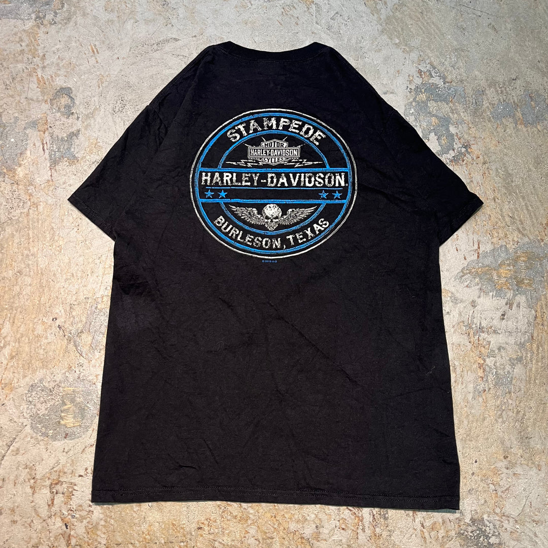 중고 의류 Harley-Davidson/Harley Davidson/Skeleton/Printed T-Shirt/Size M