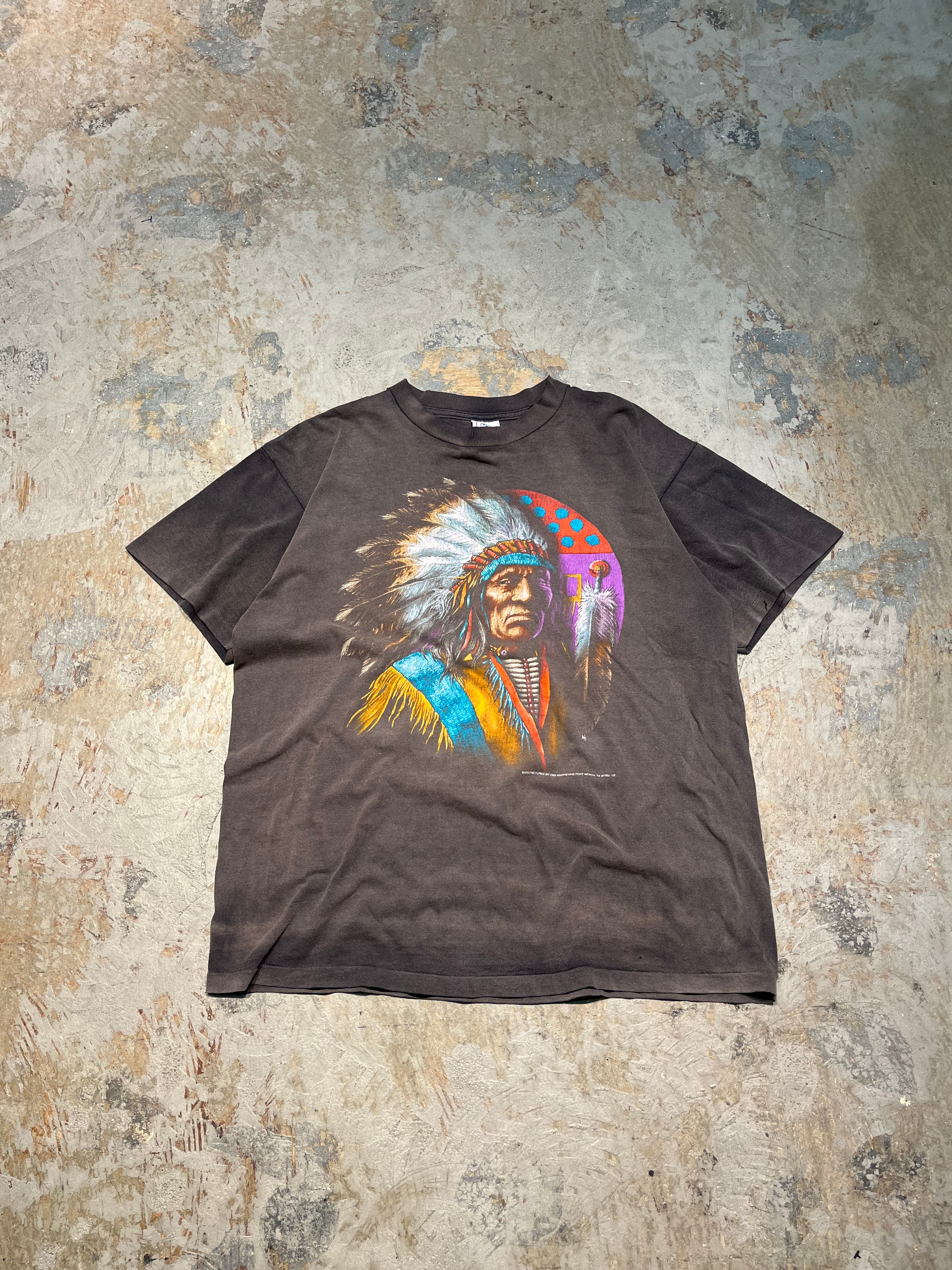 MA134 古着 USA製 93's DELTA/デルタ/インディアン/サンフェード