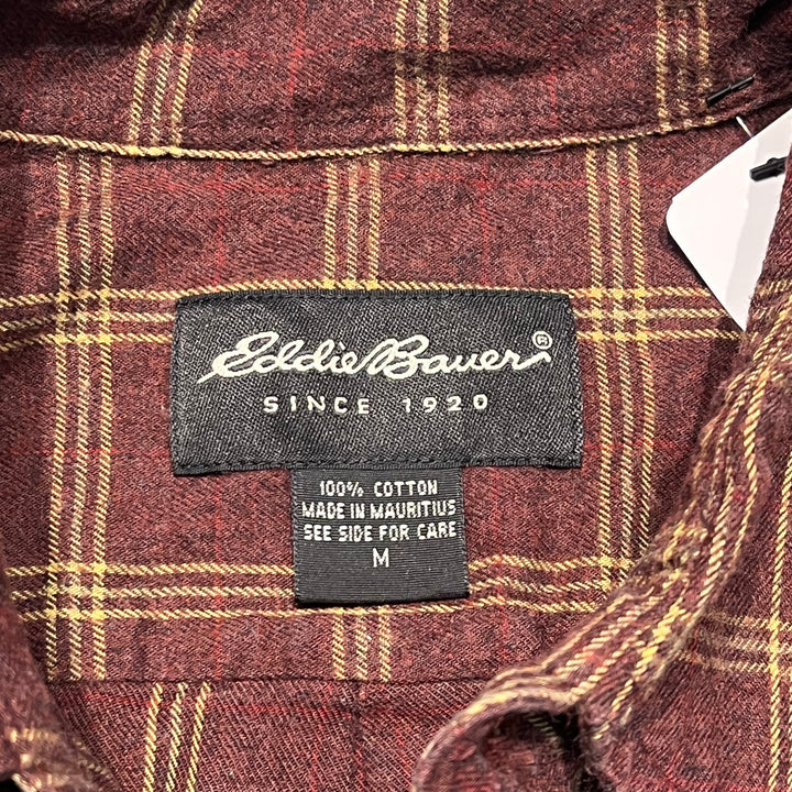 古着 Eddie Bauer/エディー･バウアー/ ボタンダウン長袖シャツ/チェック柄/サイズM