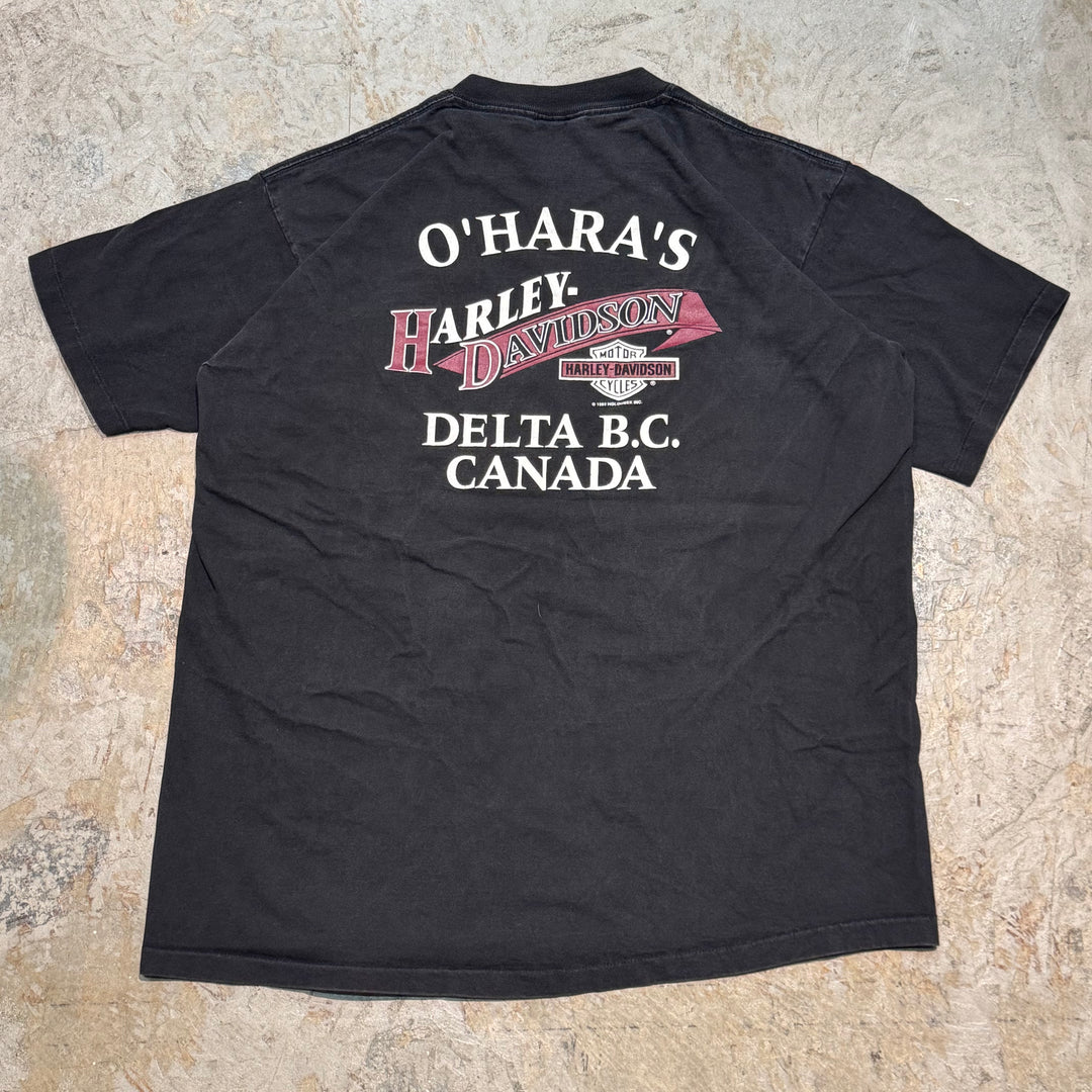古着 USA製 90's Harley-Davidson/ハーレーダビッドソン/ プリントTシャツ/ サイズL