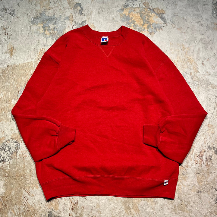 #3539 古着/Russell/ラッセル/Crewneck sweat/クルーネックスウェット/ブランクスウェット/無地/サイズXL