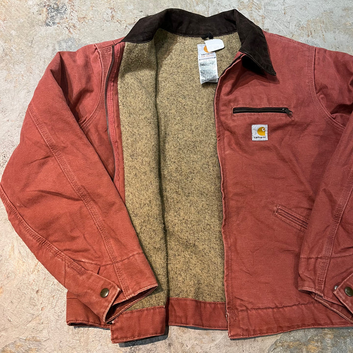 古着 carhartt/ カーハート/デトロイトジャケット/ ダック地/ 裏地ブランケット/ WOMEN/ サイズL