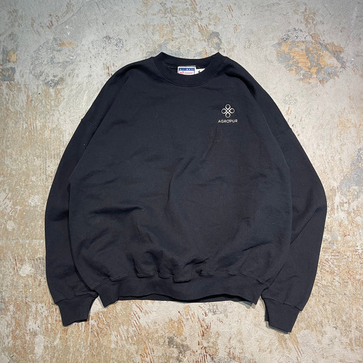 #2048 古着/Hanes /ヘインズ/Crewneck weat/クルーネックスウェット/企業ロゴ/サイズXL