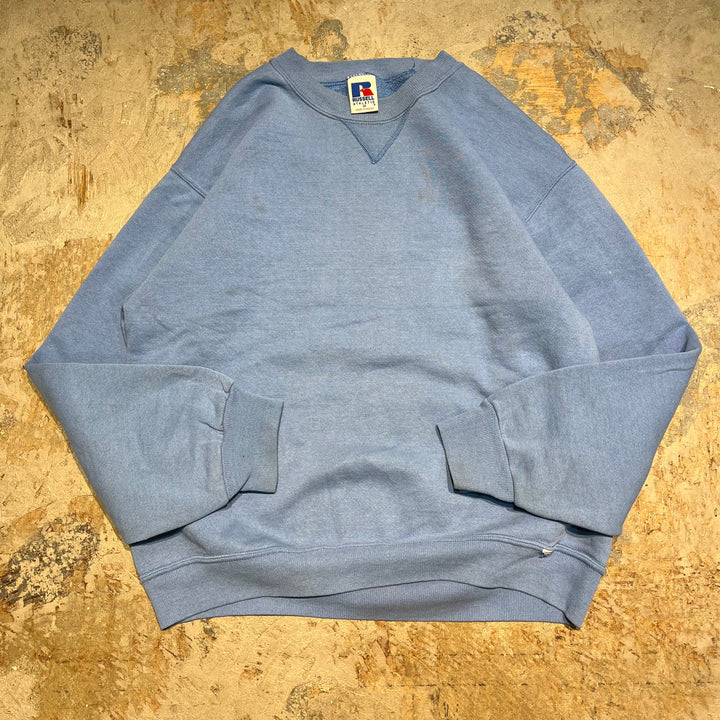 #3545 古着/Russell/ラッセル/Crewneck sweat/クルーネックスウェット/ブランクスウェット/無地/サイズM