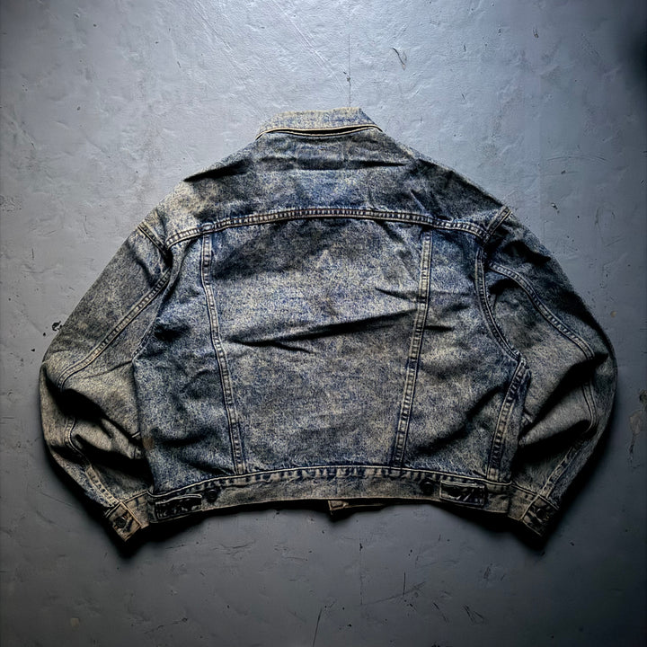 古着 80's USA製 Levi's/ リーバイス/ デニムジャケット/ Gジャン/ コーヒー染め/サイズXL