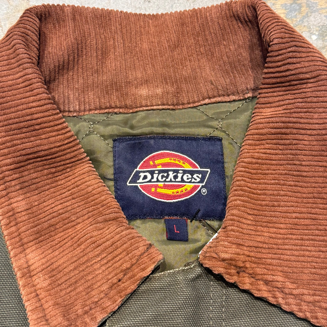 古着Dickies/ ディッキーズ/ ダックワークジャケット/ 襟コーデュロイ/サイズL
