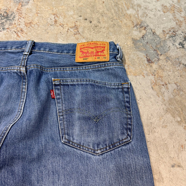 二手衣服Levi's/Levi的/牛仔褲/550/實際尺寸35 x 31