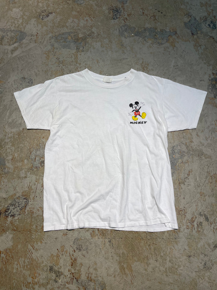 #MA177 古着 USA製 90's Disney/ディズニー/ ミッキーマウス / ヴィンテージ シングルステッチ プリントTシャツ/サイズL相当