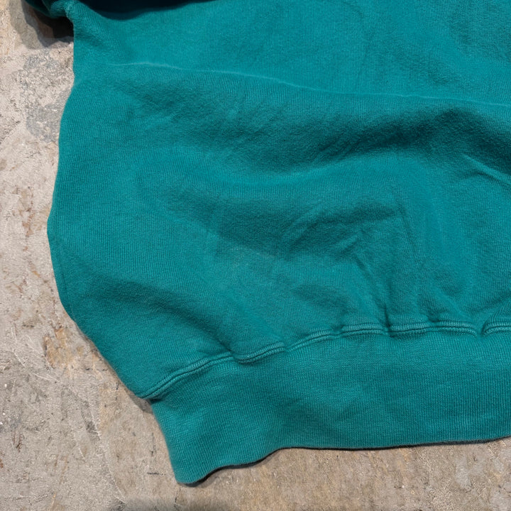 古着 USA製 90's L.L.Bean/エルエルビーン/ by Russell Athletic/ バイラッセルアスレチック/ ハーフジップスウェット/ サイズL
