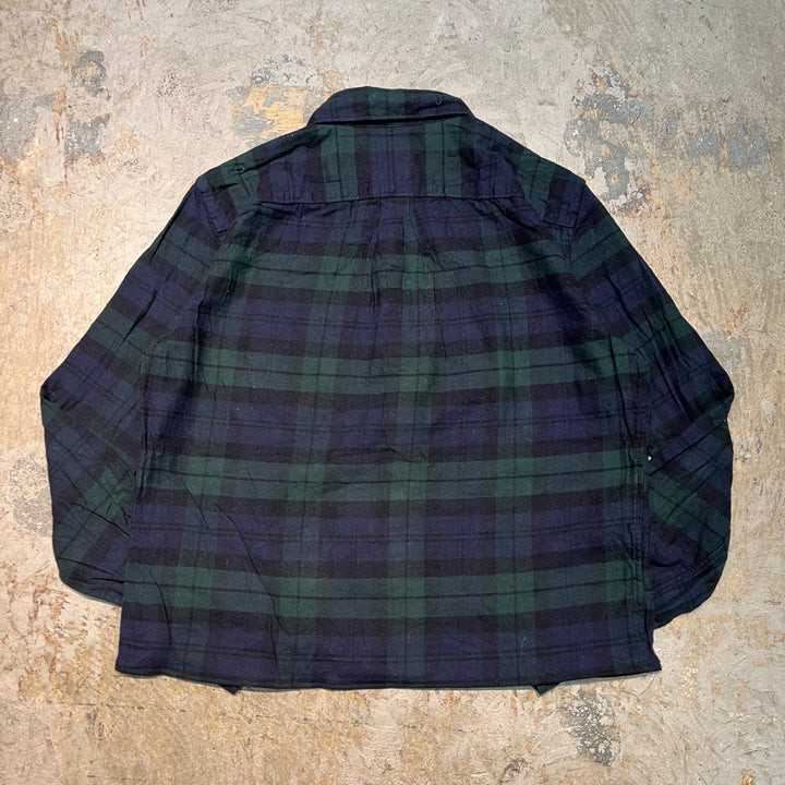 古着 GAP/ ギャップ/ コットンフランネルシャツ/長袖シャツ/ チェック柄/リメイク/ サイズM
