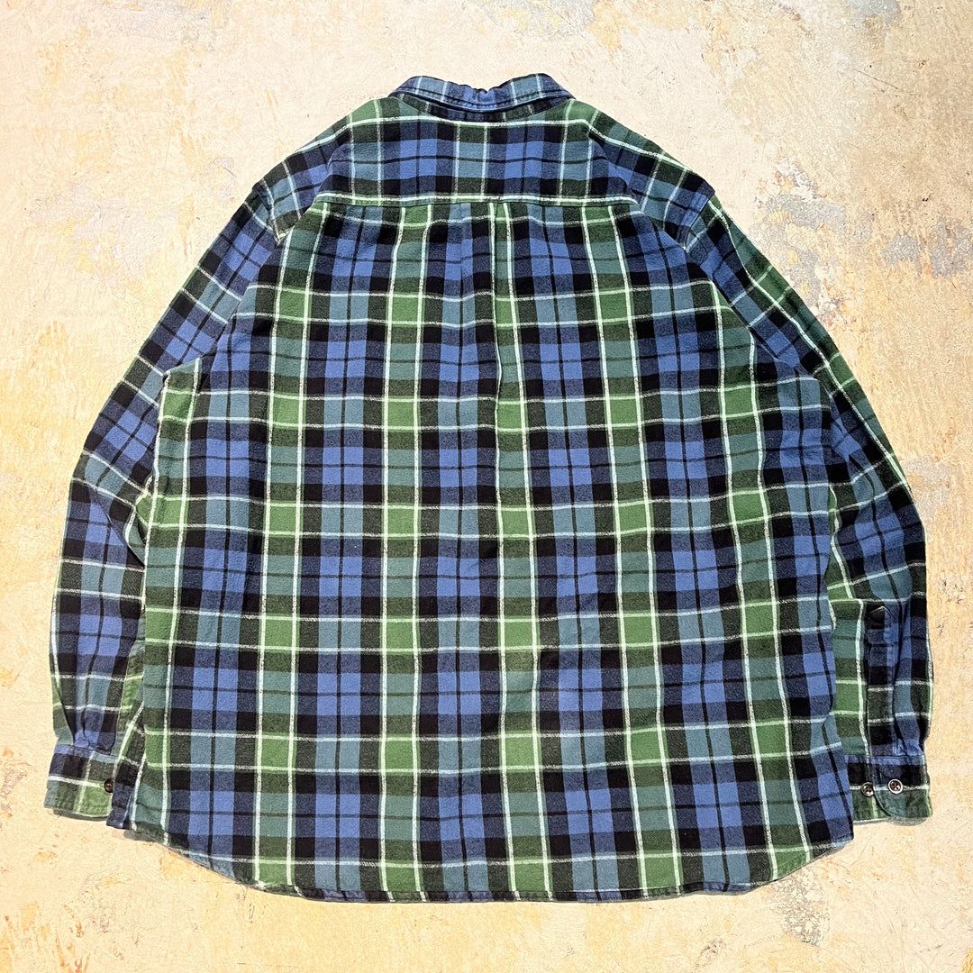 古着 L.L.Bean/エルエルビーン/ボタンダウン長袖シャツ/チェック柄/サイズXL