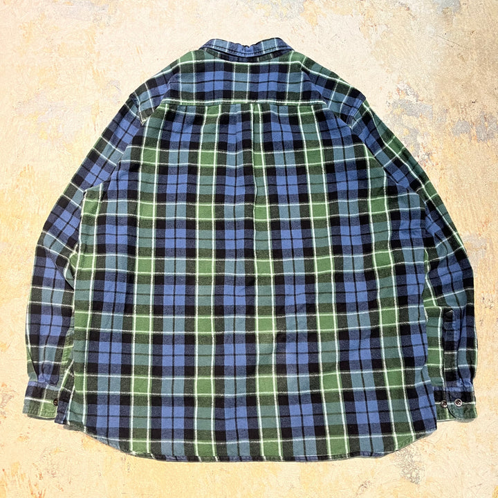 古着 L.L.Bean/エルエルビーン/ボタンダウン長袖シャツ/チェック柄/サイズXL
