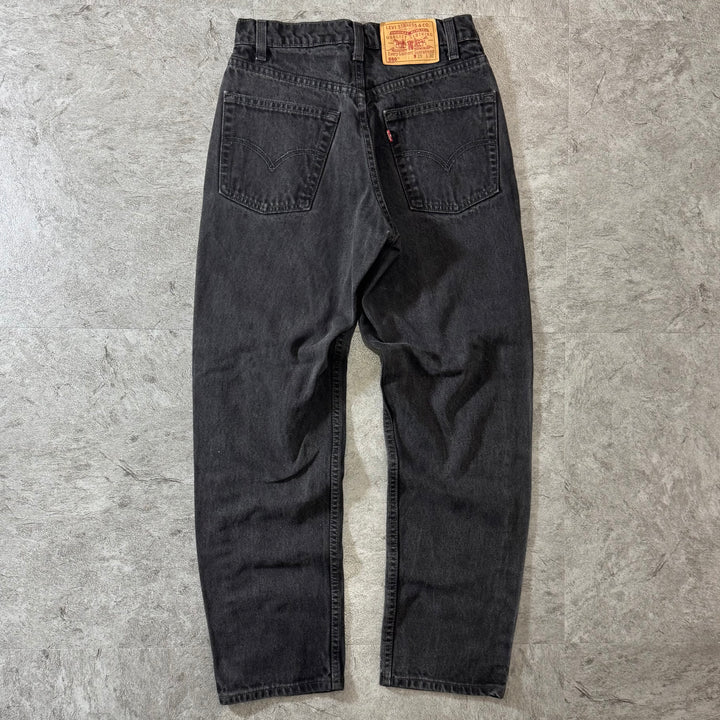 古着 Levi's/ リーバイス/ ブラックデニムパンツ/ 550/ 実寸サイズ26×29