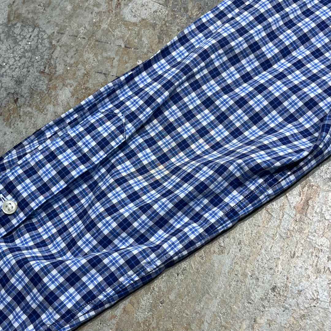 #4420 古着 Ralph Lauren/ラルフローレン/Long Sleeve Button Down Shirt/長袖ボタンダウンシャツ/チェック柄/SLIM FIT/サイズXXL