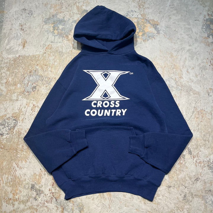 #4178 古着 RUSSELL ATHLETIC/ラッセルアスレチック / Pull Orver Hoody / プルオーバーパーカー/CROSS COUNTRY/サイズM