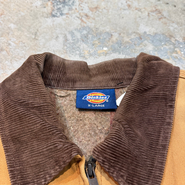古着 Dickies/ ディッキーズ/ デトロイトジャケット/ 裏地ブランケット/ 襟コーデュロイ/サイズXL