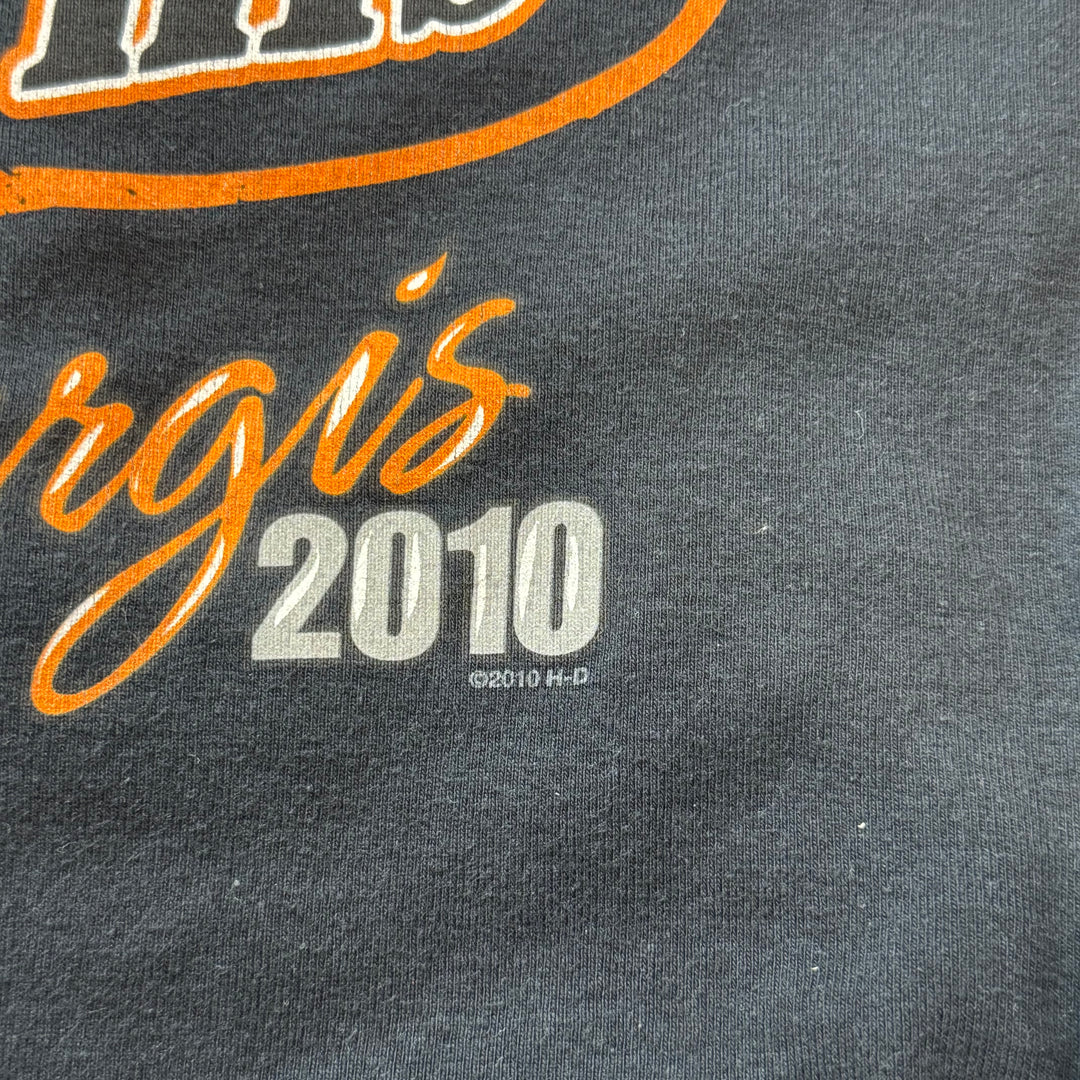 古着 USA製 Harley-Davidson ハーレーダビッドソン プリントTシャツ レディース Y2K サイズL
