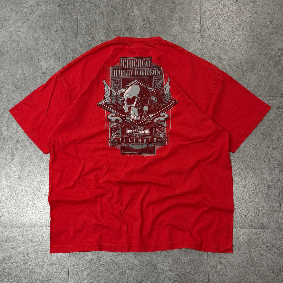 古着 USA製 Harley-Davidson/ハーレーダビッドソン/ プリントTシャツ/ サイズ2XL