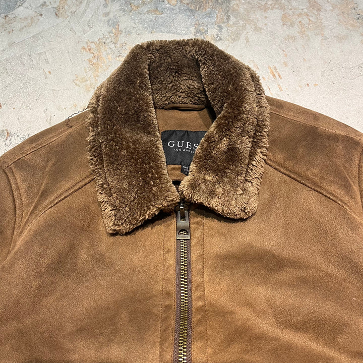 #3121 古着 GUESS/ゲス/Zip Up Shearling Jacket/ジップアップシアリングジャケット/サイズS