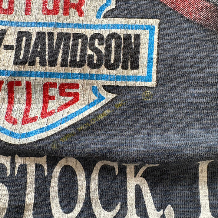 古着 USA製 93's Harley-Davidson ハーレーダビッドソン プリントTシャツ サイズXL
