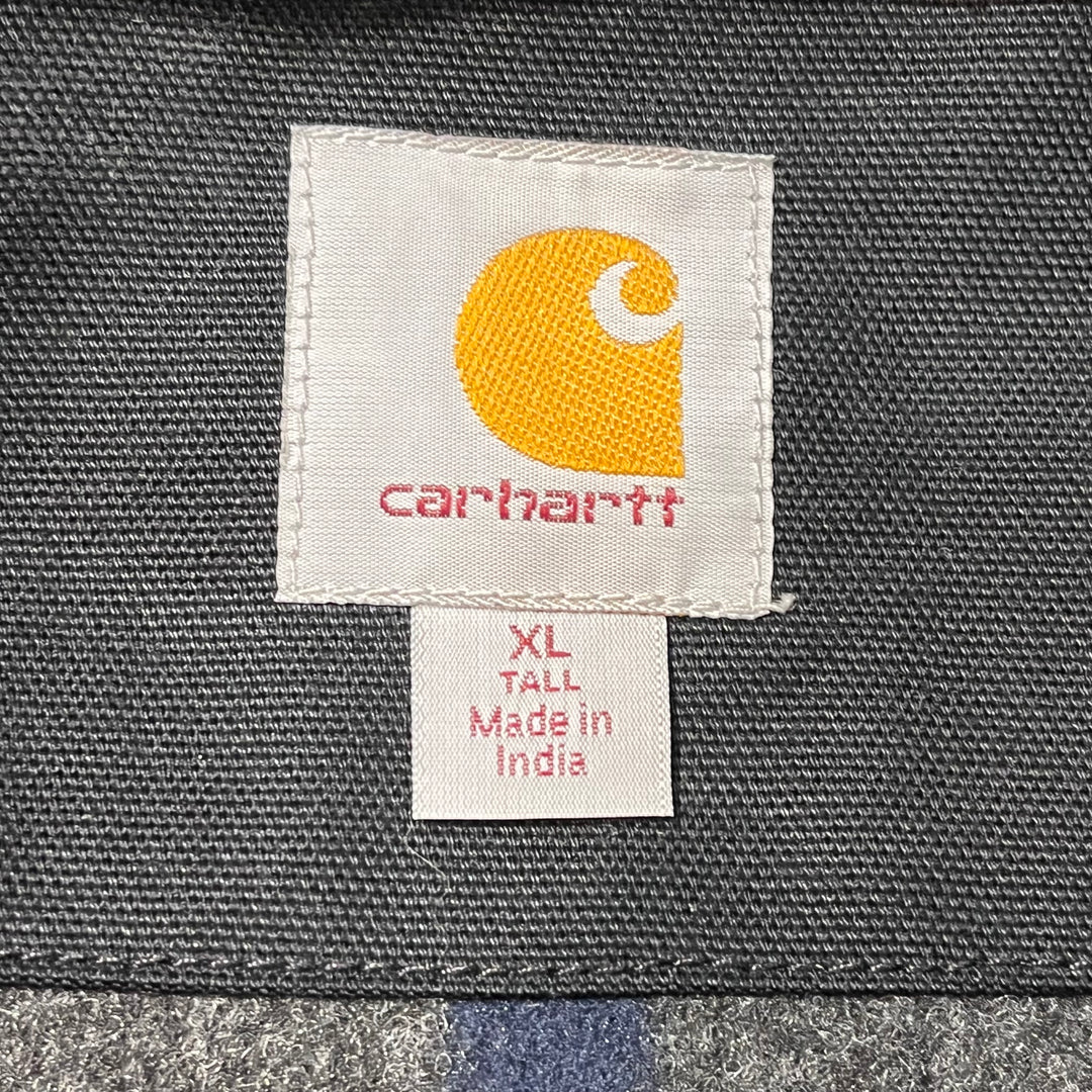 古着 carhartt/ カーハート/デトロイトジャケット/ ダック地/ 裏地ブランケット/ストライプ柄/ サイズXL