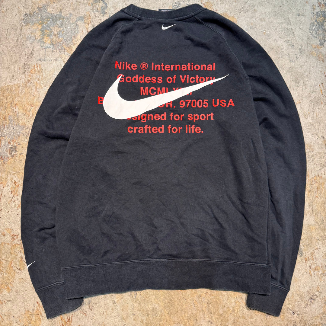 古着 NIKE/ ナイキ/ クルーネックスウェット/ ワンポイント刺繍/ サイズM