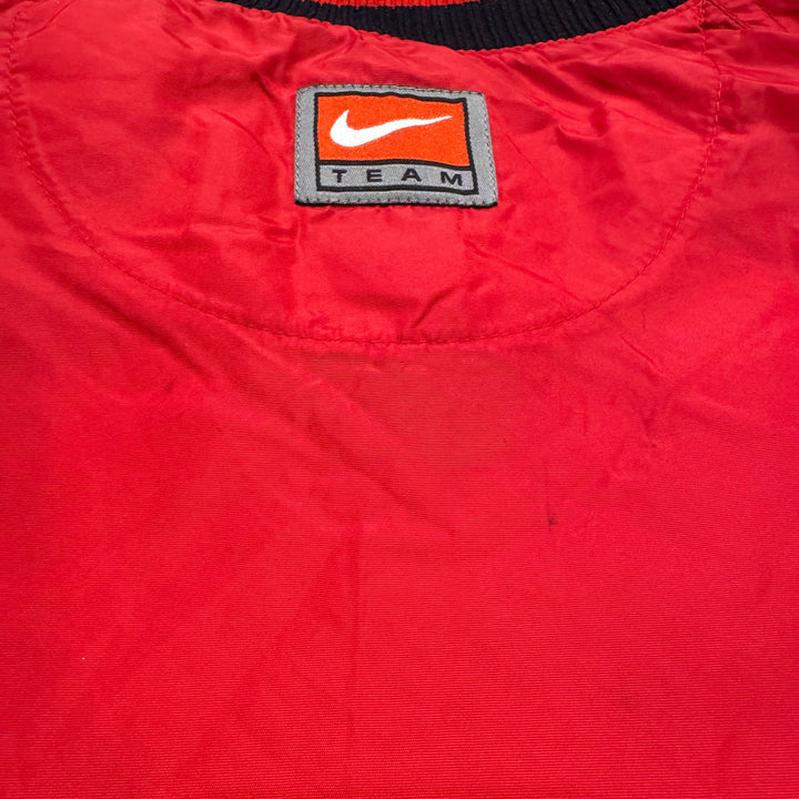 古着 NIKE/ ナイキ/ ナイロンプルオーバージャケット/ スウォッシュロゴ/ Vネック/ サイズS