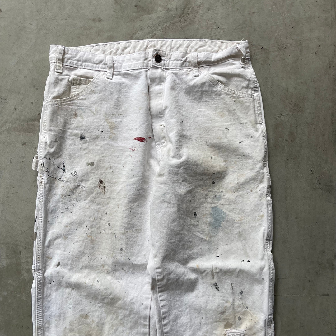 古着 Dickies×SHERWIN WILLIAMS/ディッキーズ× シャーウィン・ウィリアムズ/ ペインターパンツ / 企業ロゴ/ 実寸サイズ34×29