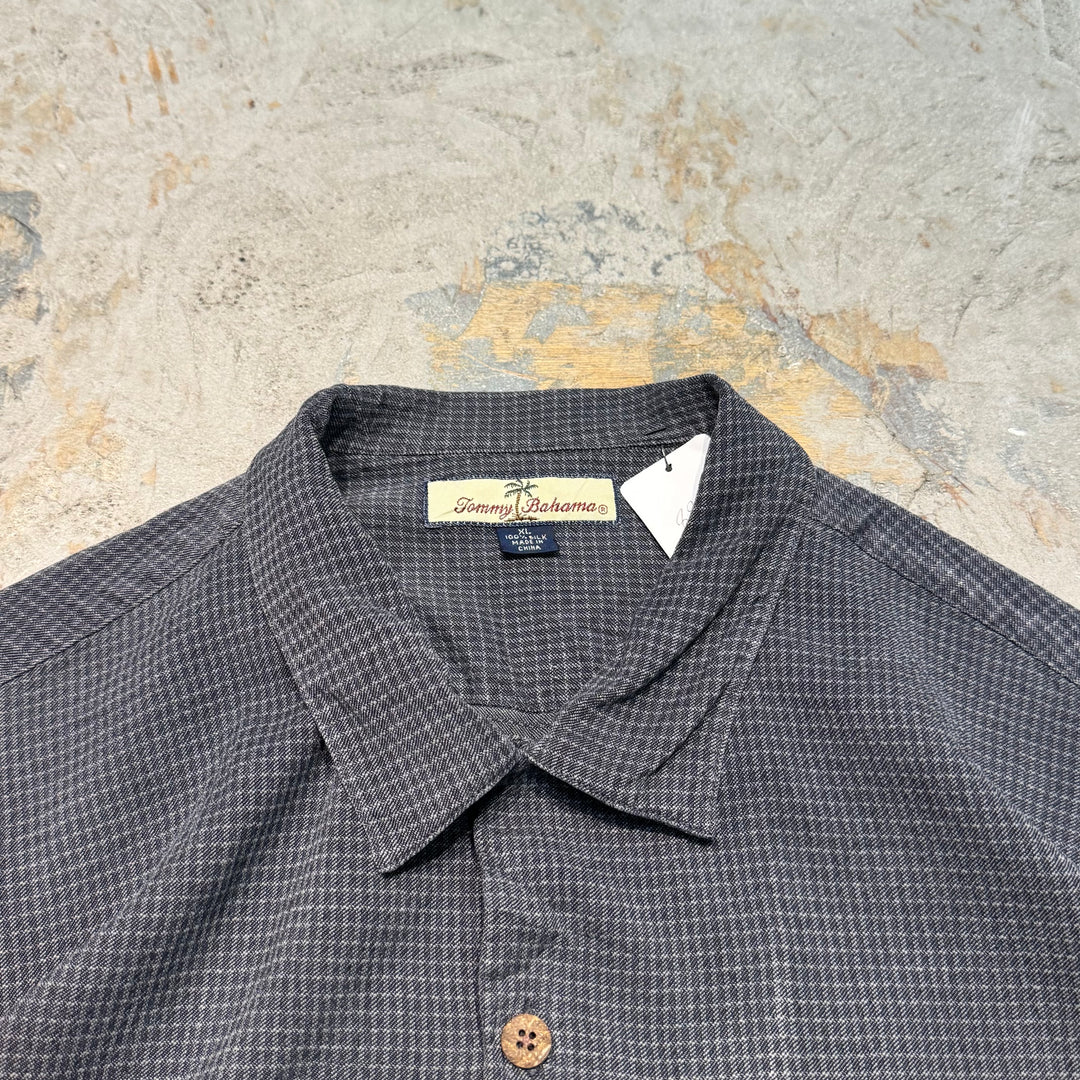 古着 TOMMY BAHAMA/ トミー バハマ/ 半袖シャツ/ チェック柄/ サイズXL
