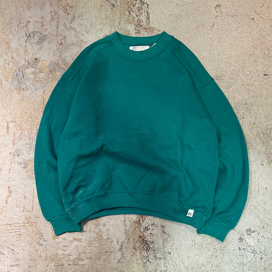 #3529 古着/Russell/ラッセル/Crewneck sweat/クルーネックスウェット/ブランクスウェット/無地/MADE IN U.S.A/サイズM