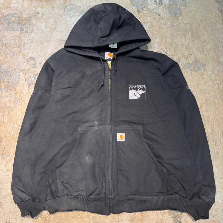 古着 USA製/Carhartt/ カーハート/ アクティブジャケット/ ダック地/ 裏地キルティング/ サイズXL