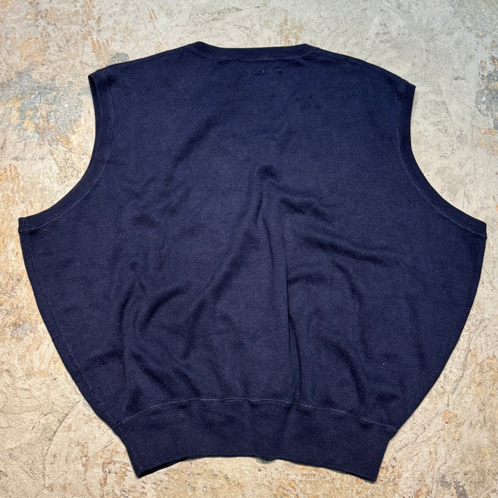 古着 POLO GOLF Ralph Lauren/ ポロゴルフラルフローレン/ Vネックニットベスト/ サイズXL